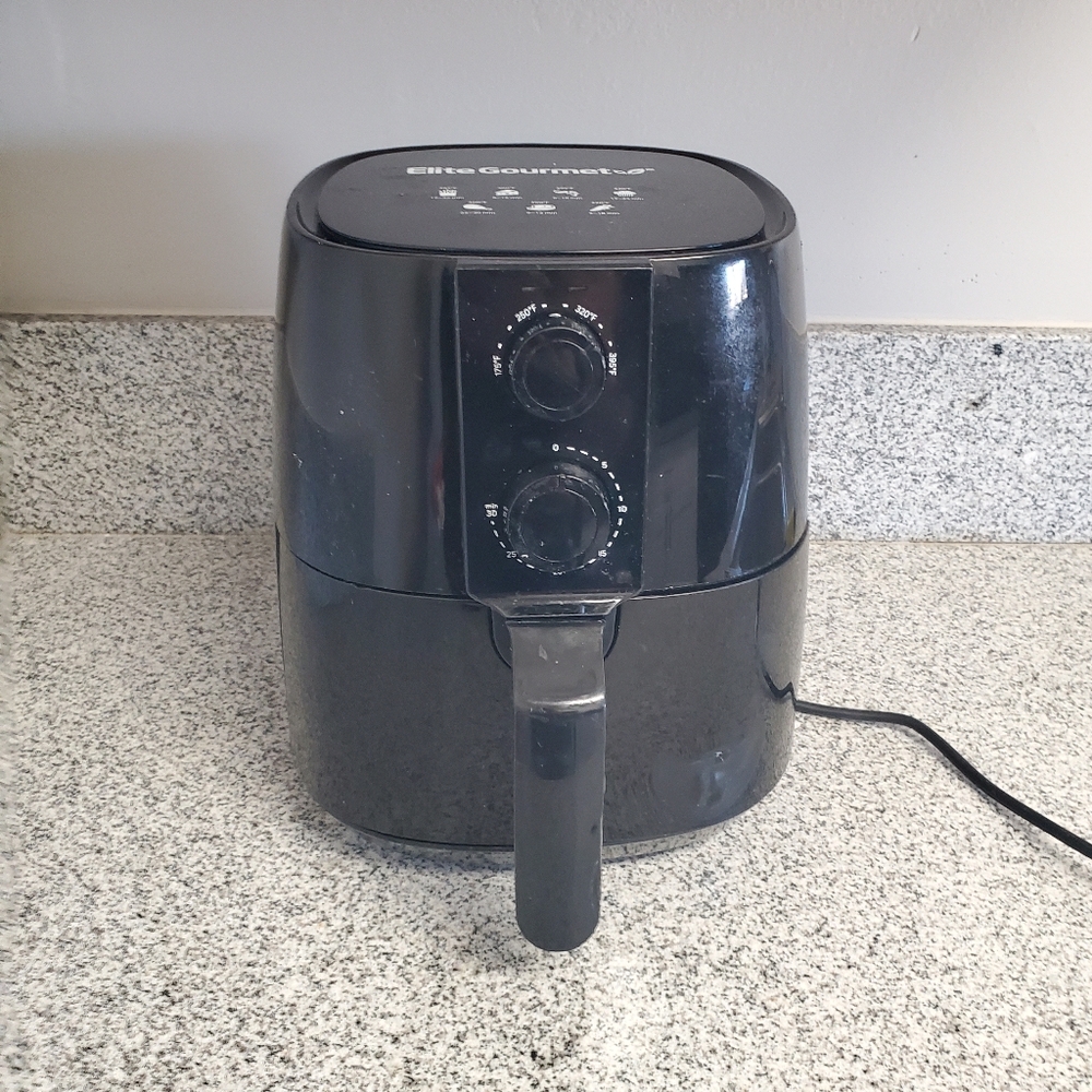 Elite Gourmet Black Air Fryer